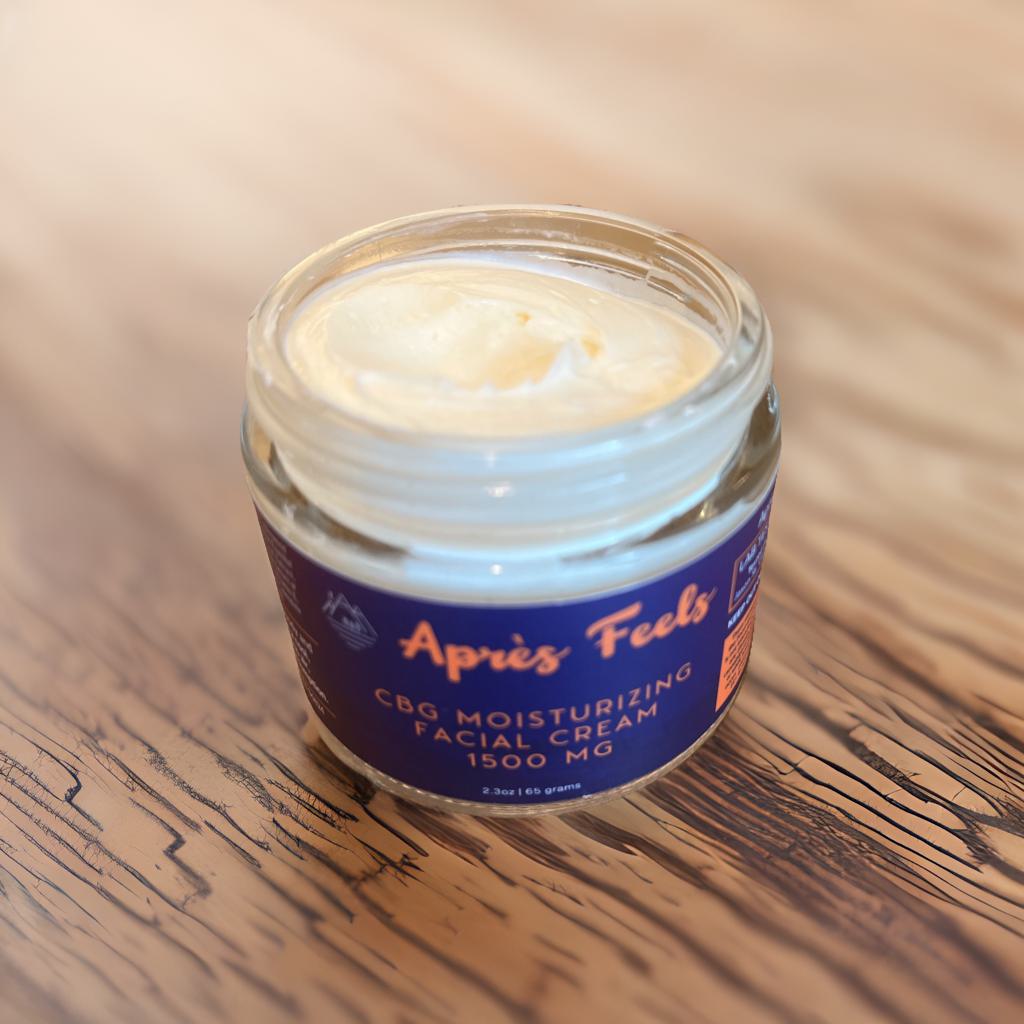Après Feels Facial Moisturizer with 1500mg CBG Hemp Extract – 2.3oz / 65g