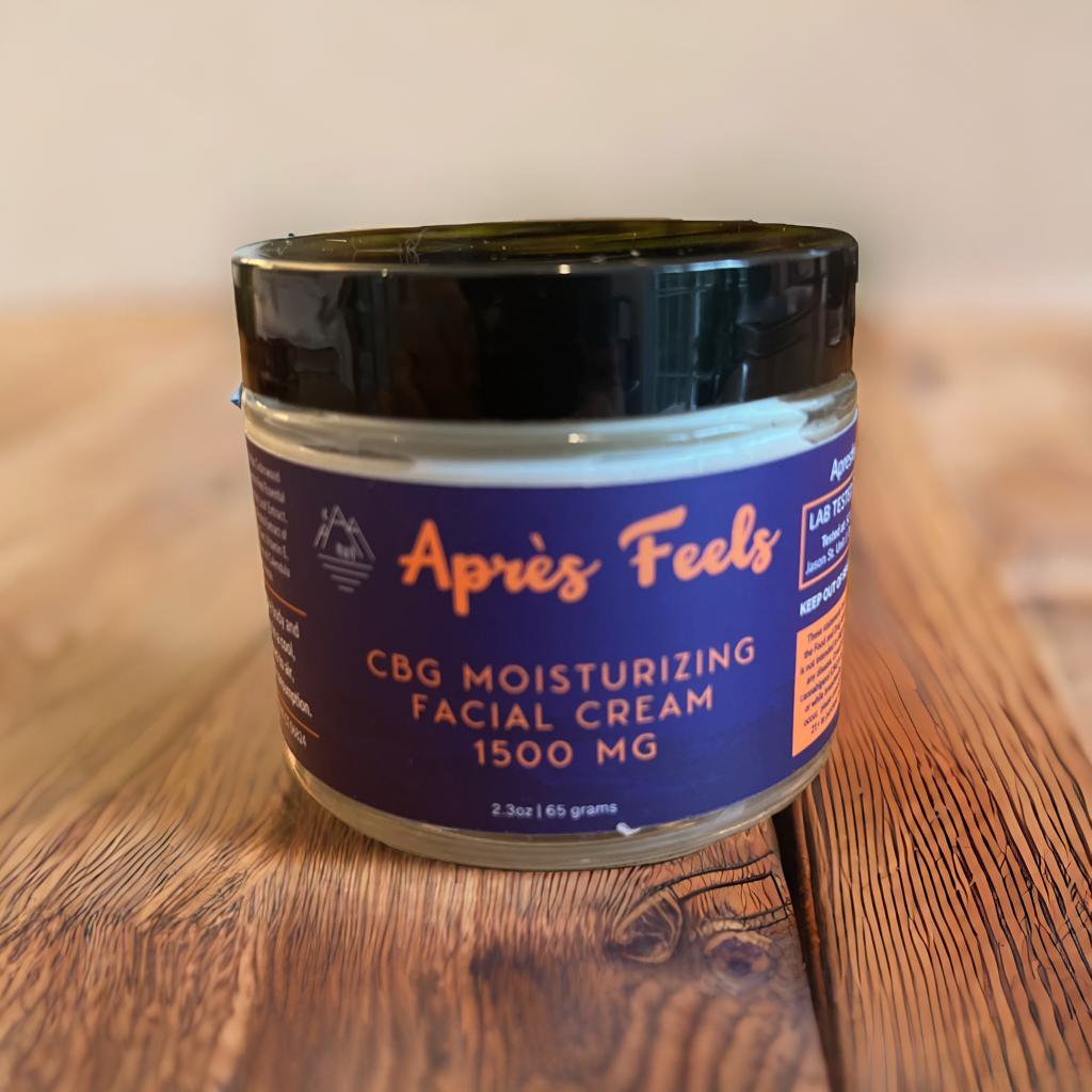 Après Feels Facial Moisturizer with 1500mg CBG Hemp Extract – 2.3oz / 65g