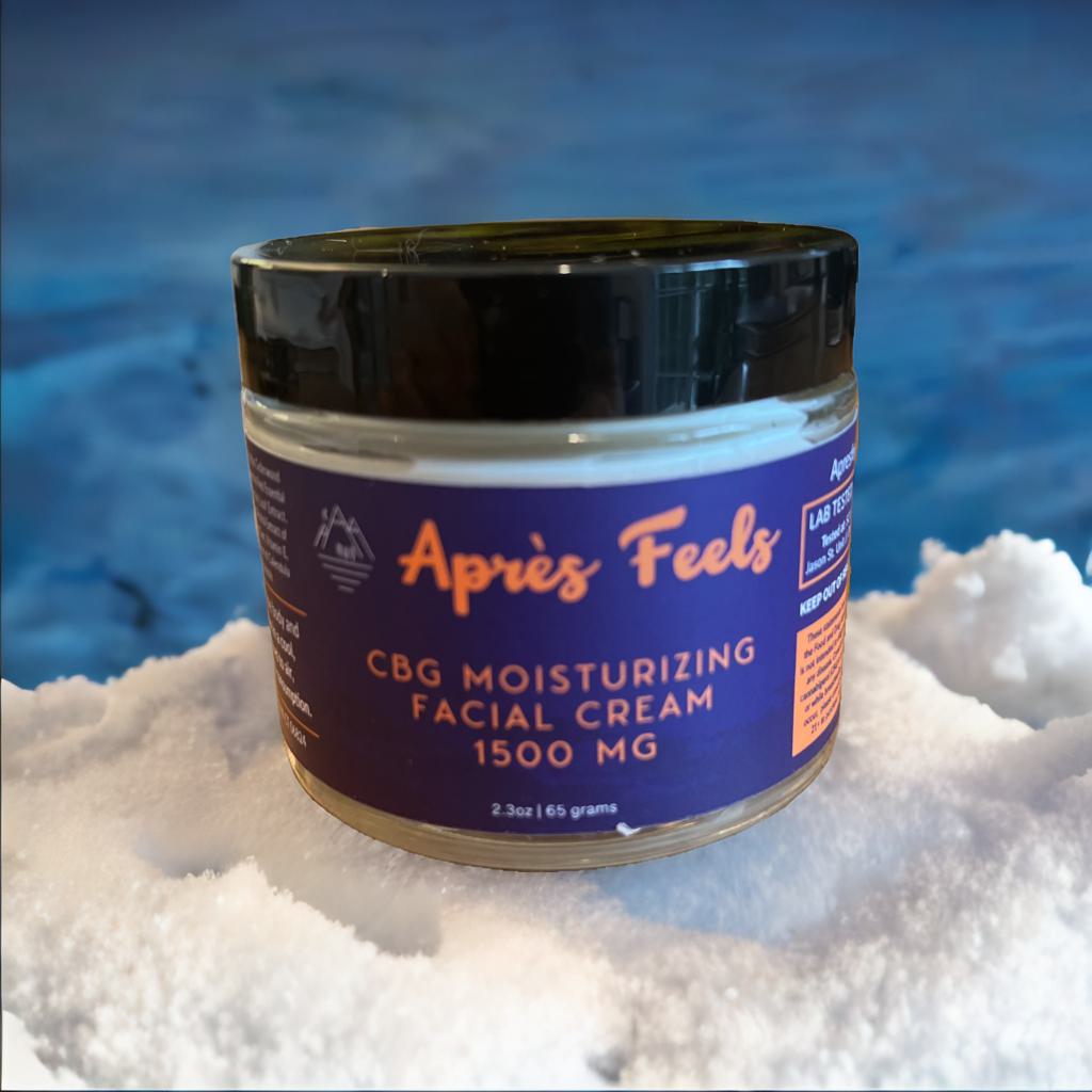 Après Feels Facial Moisturizer with 1500mg CBG Hemp Extract – 2.3oz / 65g